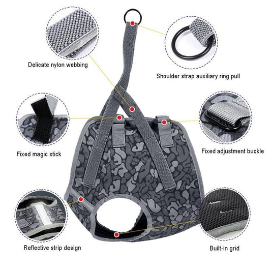 Dog Soft Adjustable Harness Pet Large Dog Walk Out Harness Vest for Medium Dog Chest Strap Dog Harness Pets Accessories